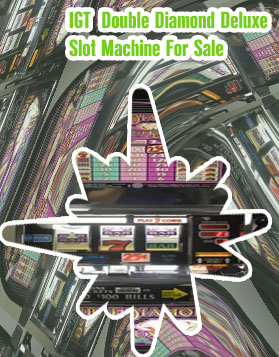 Double diamond deluxe slot machine for sale
