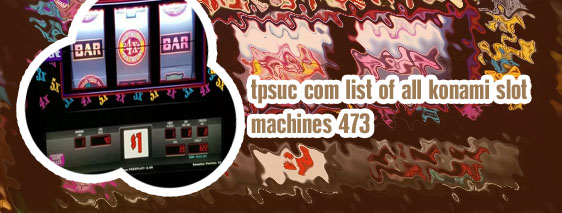 List of all konami slot machines